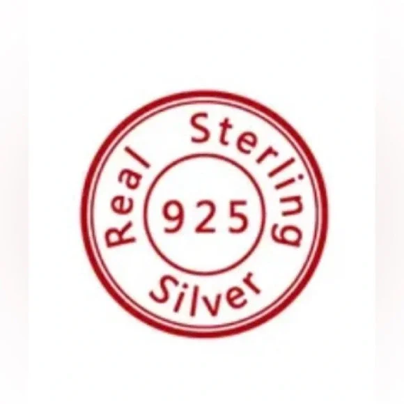 925 Sterling Silver Zircon White Gold Plated Rhodium Plated Earrings Studs - Picture 5 of 9